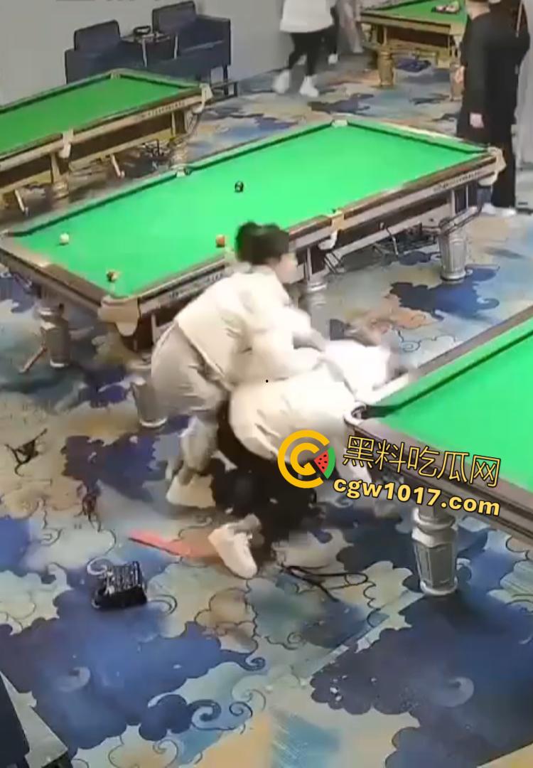 吉林台球厅女孩砍人 双刀双子星暴怒互砍 两个白衣小妹拿刀狂砍黑衣小妹 手持砍刀狂暴100秒  第6张