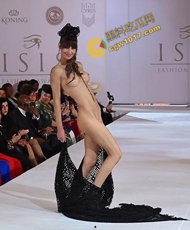 赤裸人肉T台狂肆绝伦！名模疯狂展示肉体，雪白胴体用猫步献上视觉大饱餐，美乳荡漾，宣告时尚之美！  第4张