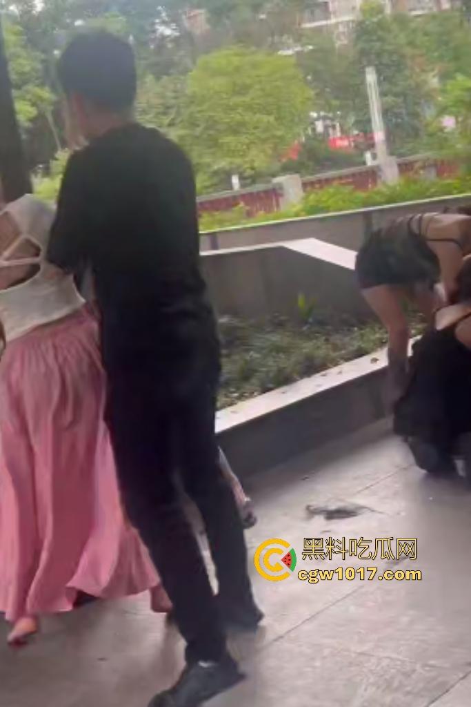 成都白天精神小妹集美们6打3！高跟踹头脱鞋底砸脑门太狠，三人牛逼抗打多人围殴，最后还得是男人来拉架！  第6张