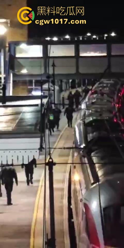 英国一火车发生持刀行凶事件！有多人被送往医院治疗，已有两人被警方逮捕，现场围满了警察像拍电影一样！  第3张