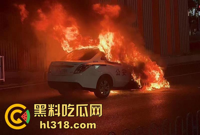 广州南村万博电车警车着火，熊熊大火迅速吞没警车，看来这电车危害，就连警车都不放过啊！  第7张