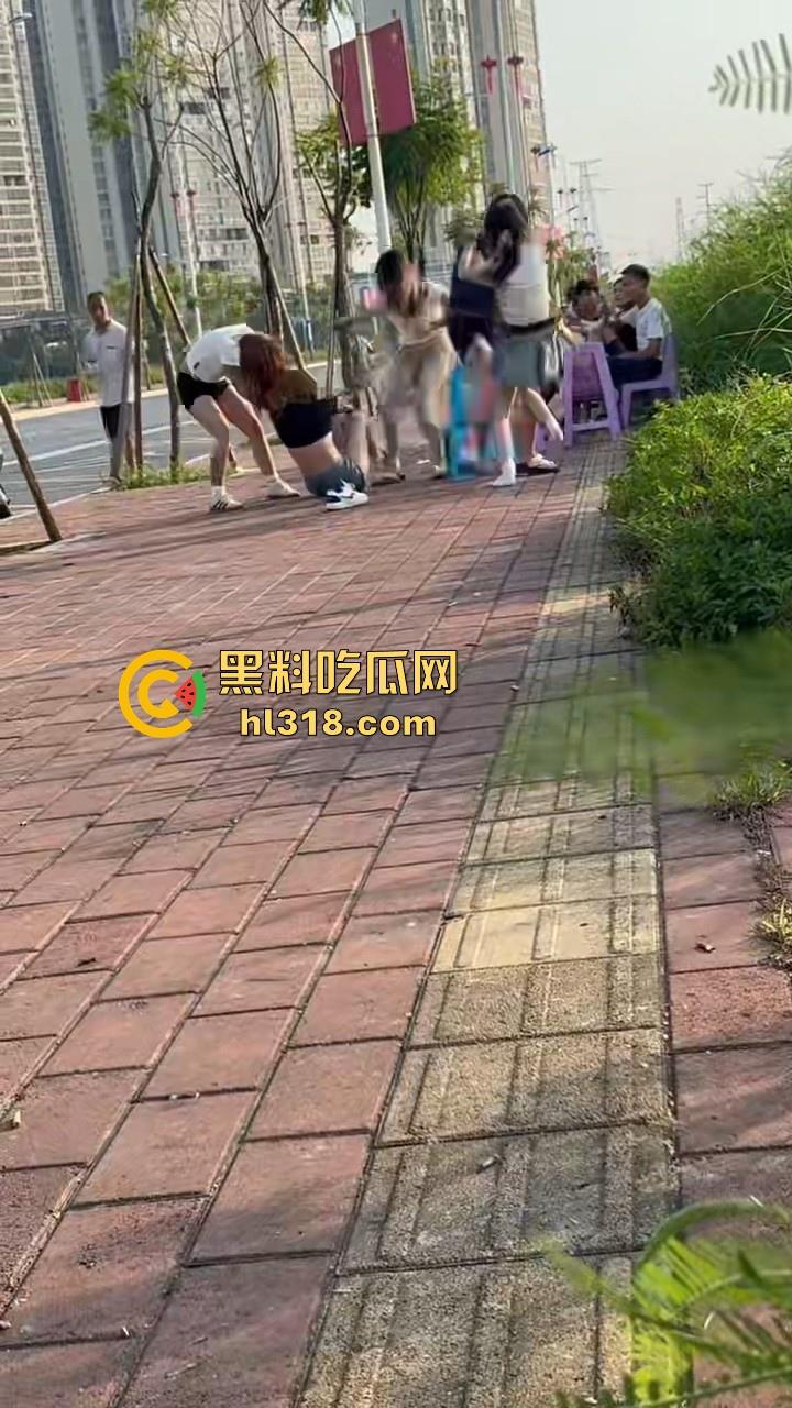 最爱看女人打架了，打得确实够猛，直接一群姐妹围上去，一个酒瓶子疯狂敲，旁边男的都看呆了！  第2张