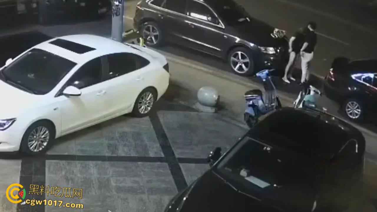 酒醉男女深夜在马路边，众目睽睽之下直接开始野战模式，饥渴母狗跪地口交，趴在引擎盖上掀裙后入打桩！  第4张