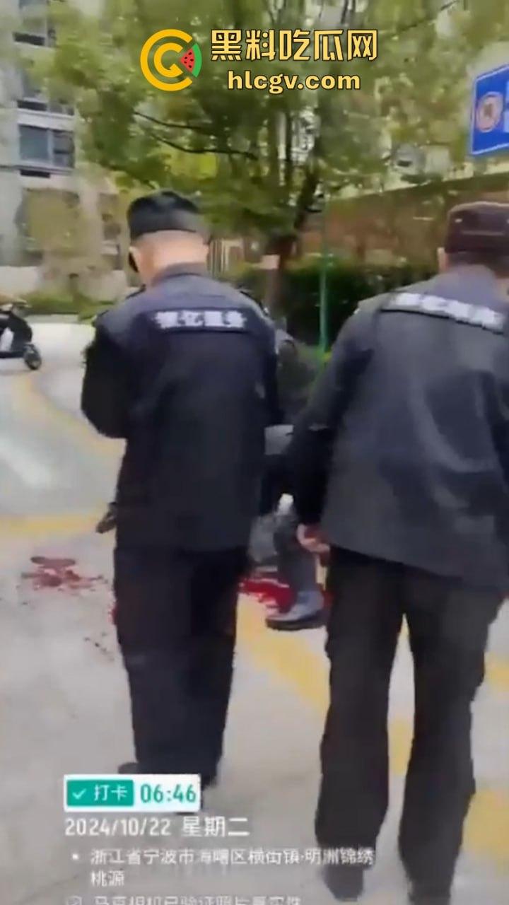宁波海曙区一女子送孩子上学路上被人追砍 孩子的身受数刀 视频直击血腥现场  第3张