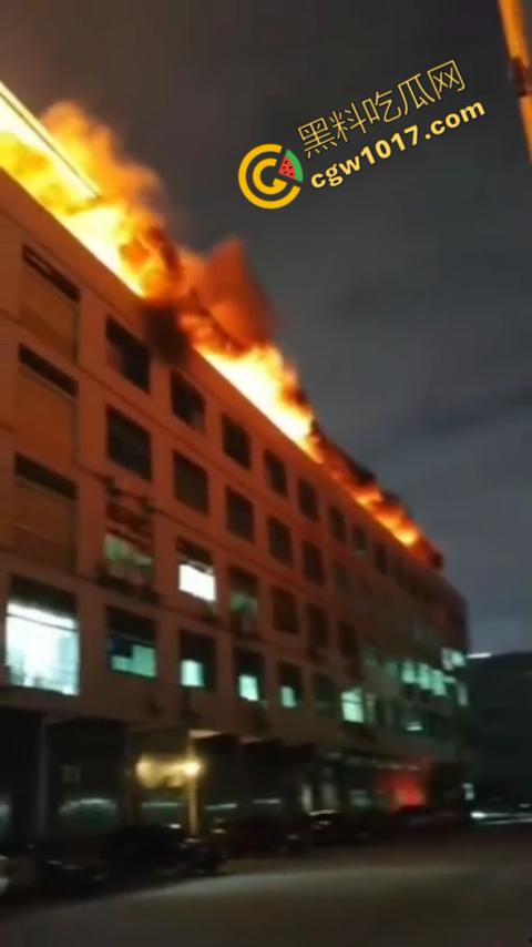 惠州博罗县服装厂夜晚突发惊天大火！火光冲天，浓烟滚滚，勇士们殊死搏斗灭火，祈祷平安归来！  第7张