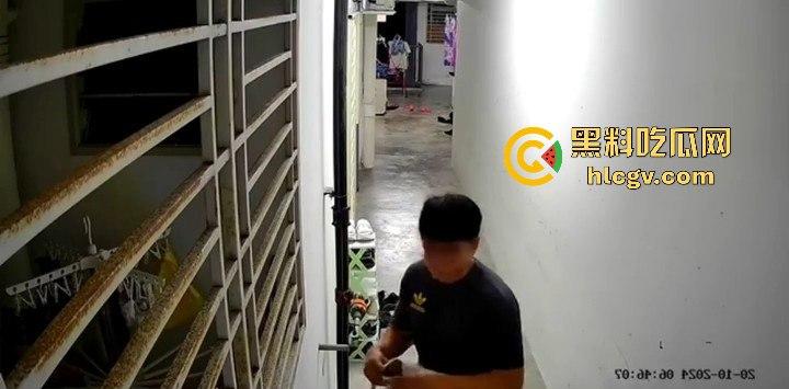 马来西亚槟岛华裔男清晨偷嗅邻居胸罩还自慰！猥亵全过程被监控拍下！  第6张