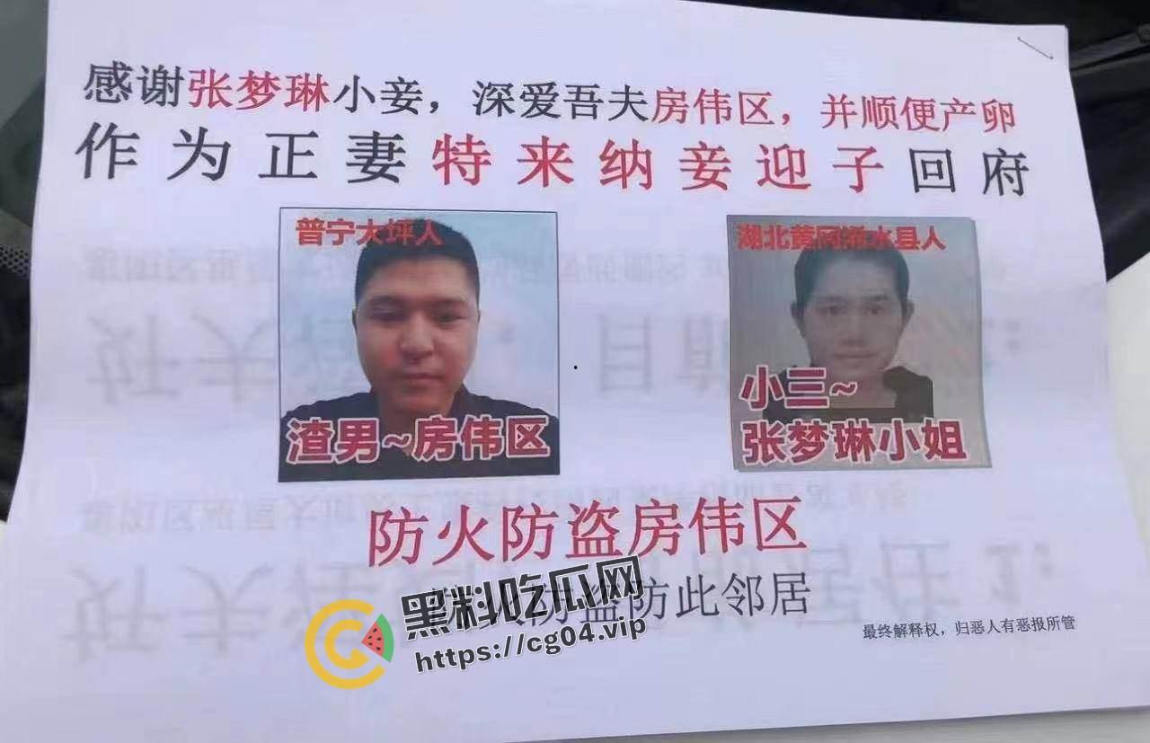 广东梅州 渣男房伟区出轨邻居  原配张罗打鼓欢迎小三张若琳 防火防盗房伟区 有妻如此 夫复何求 第1张