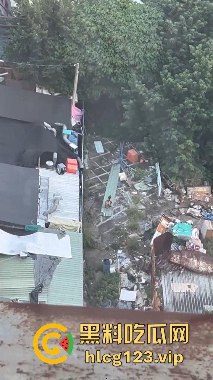 台中垃圾场狠人硬核骚操作！花式操雨伞，捅屁眼，吃瓜群众在高楼全程记录拍摄！  第1张
