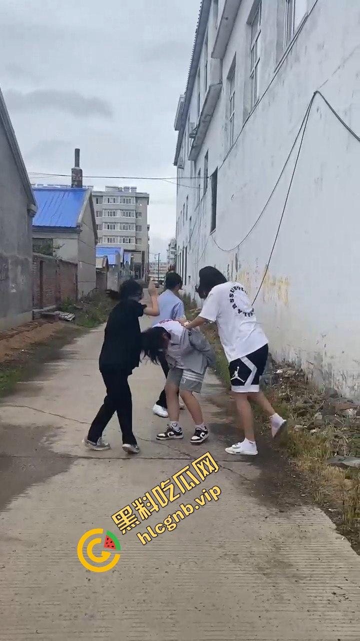 村里小太妹集体霸凌！三人围攻一个，扇来扇去真是无法无天  第6张