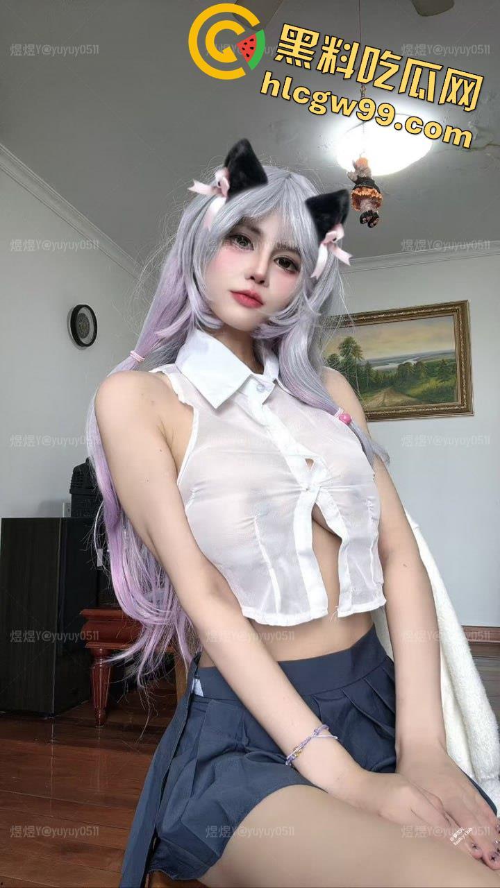 顶级CosG奶萝莉美少女福利姬【煜煜】黑丝性感情趣装裸舞，一线天美鲍榨汁自慰  第21张