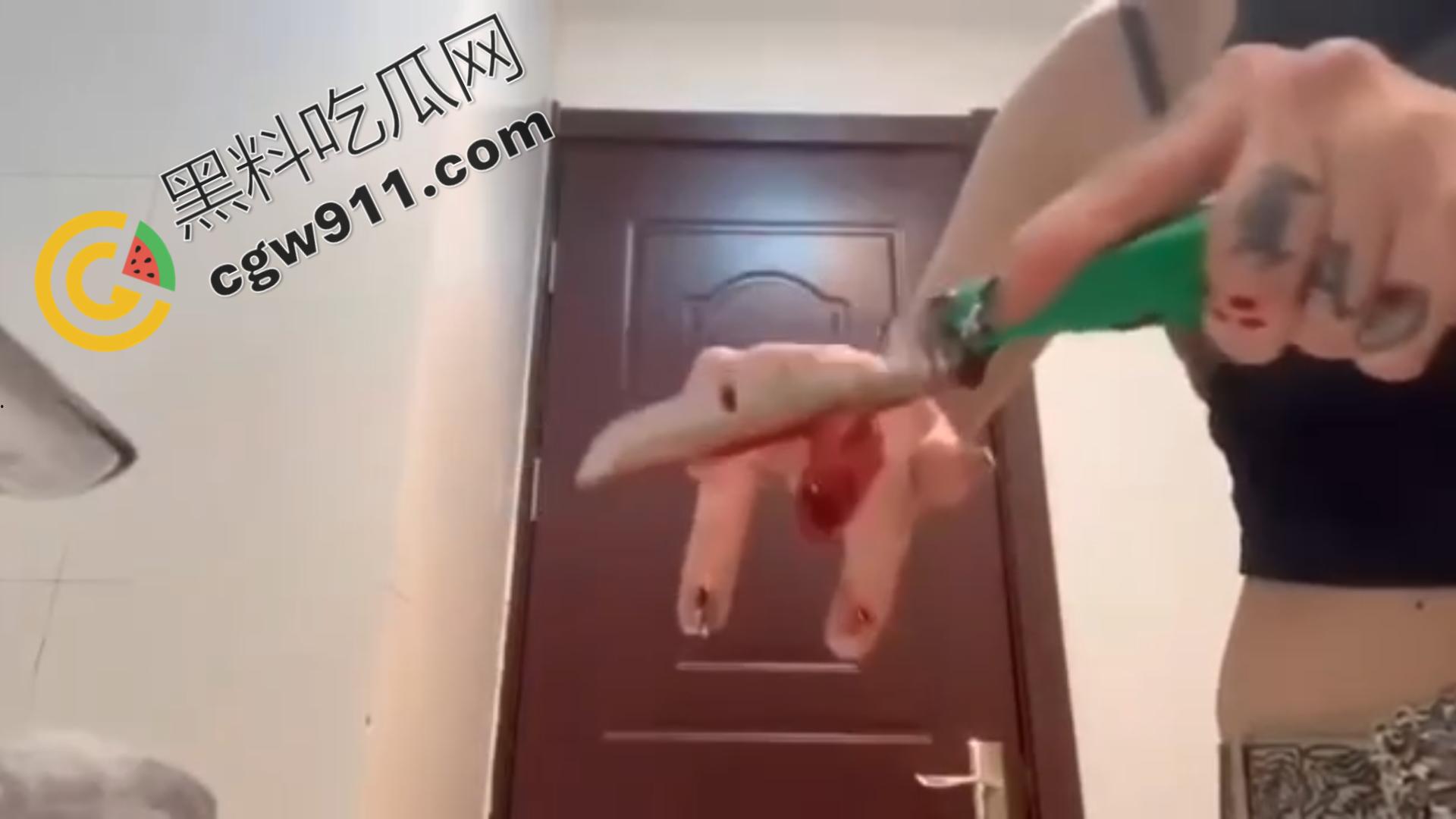 血腥现场：女子冷静切断手指，鲜血横流，血肉模糊，恐怖画面令观众毛骨悚然！  第6张