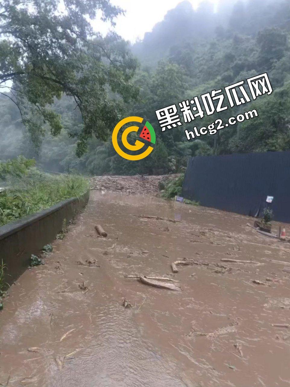 四川阿坝州九寨沟 恶劣天气导致山洪爆发泥石流 现场一片狼藉 消防人员救灾时被冲走！  第3张